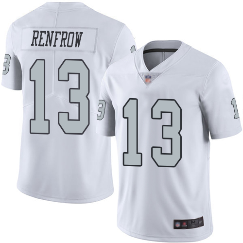 Men Oakland Raiders Limited White Hunter Renfrow Jersey NFL Football 13 Rush Vapor Untouchable Jersey